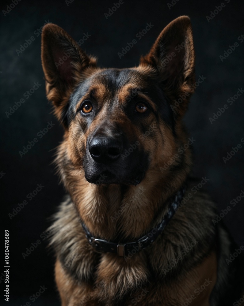 professional photo of siberian husky front view in a dark background puppy breed professional photo of siberian husky front view in a dark background puppy breed