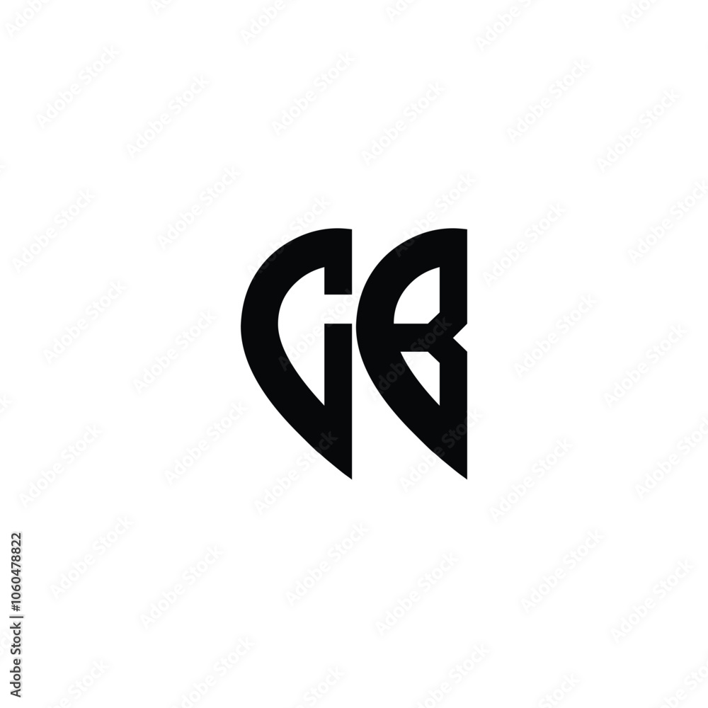 CB monogram logo design letter text name symbol monochrome logotype alphabet character simple logo CB monogram logo design letter text name symbol monochrome logotype alphabet character simple logo