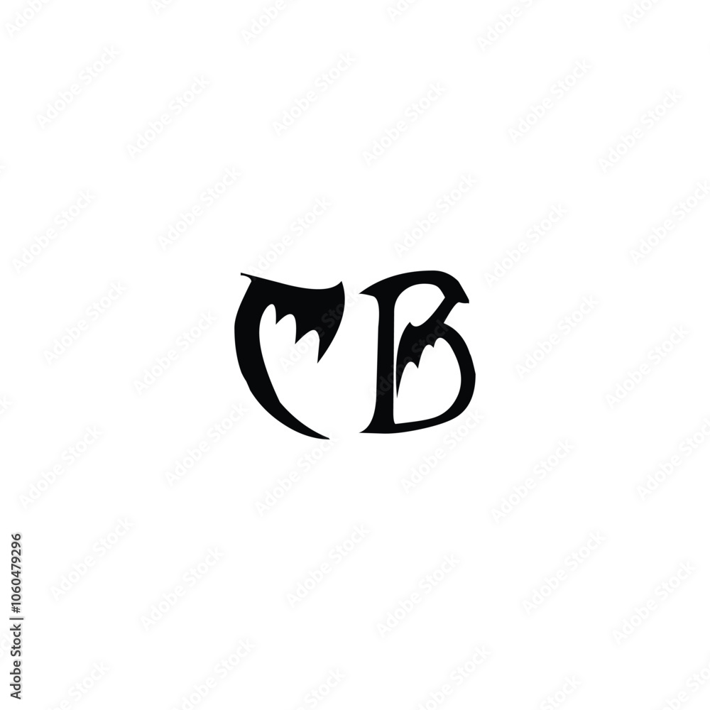 CB monogram logo design letter text name symbol monochrome logotype alphabet character simple logo CB monogram logo design letter text name symbol monochrome logotype alphabet character simple logo