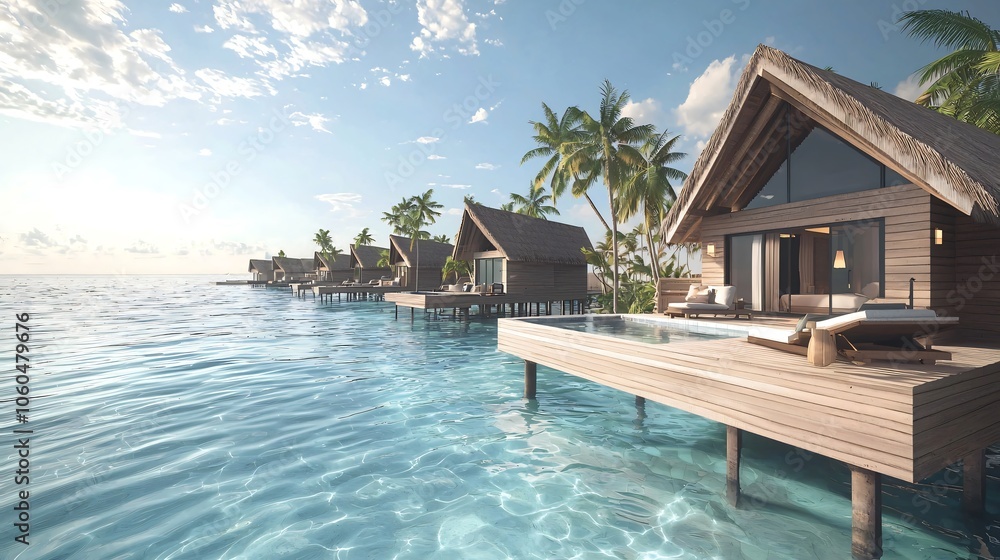 Experience luxury and serenity at a stunning beach resort in the maldives with overwater villas surrounded by crystal clear waters Experience luxury and serenity at a stunning beach resort in the maldives with overwater villas surrounded by crystal clear waters
