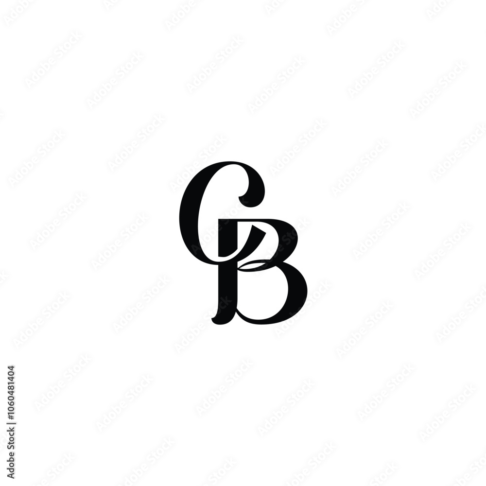 CB monogram logo design letter text name symbol monochrome logotype alphabet character simple logo CB monogram logo design letter text name symbol monochrome logotype alphabet character simple logo