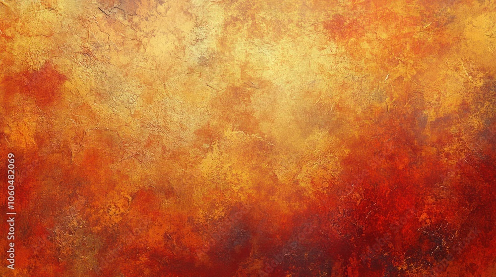 A textured canvas background displaying a rich tapestry of warm autumn colors, with layers of orange, A textured canvas background displaying a rich tapestry of warm autumn colors, with layers of orange,