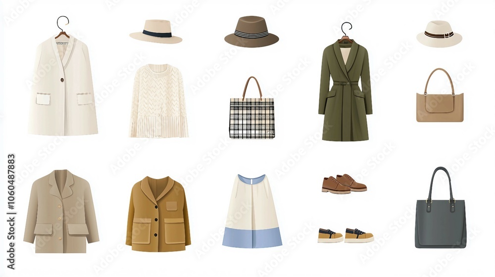 Modern Autumn Fashion Collection in Neutral Tones Modern Autumn Fashion Collection in Neutral Tones