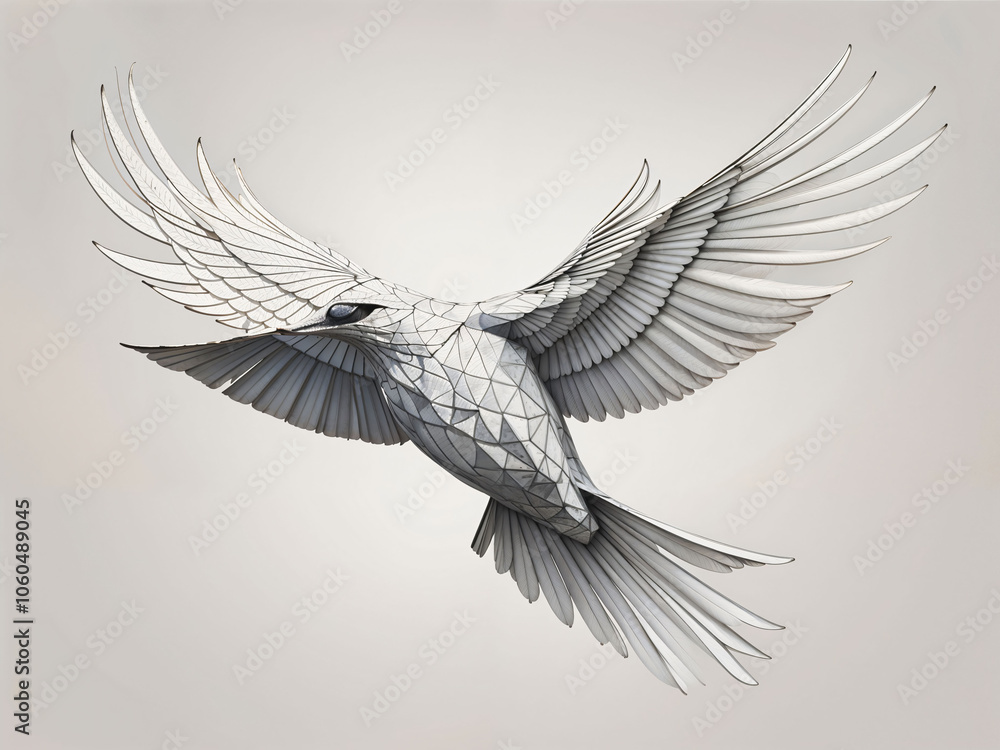 Fototapeta premium illustration of a bird