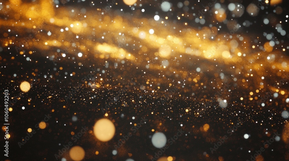 Obraz premium A captivating image of a starry night sky with vibrant, dynamic sparkles and streaks of light captured in motion.