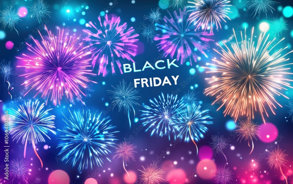 Black Friday with Fireworks Black Friday with Fireworks