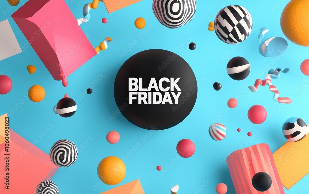 Black Friday with Geometric Shapes Black Friday with Geometric Shapes