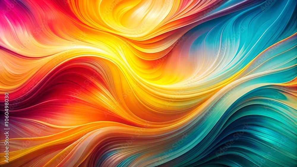 Abstract Curvature of Vivid Hues, A Symphony of Swirling Color and Form Abstract Curvature of Vivid Hues, A Symphony of Swirling Color and Form
