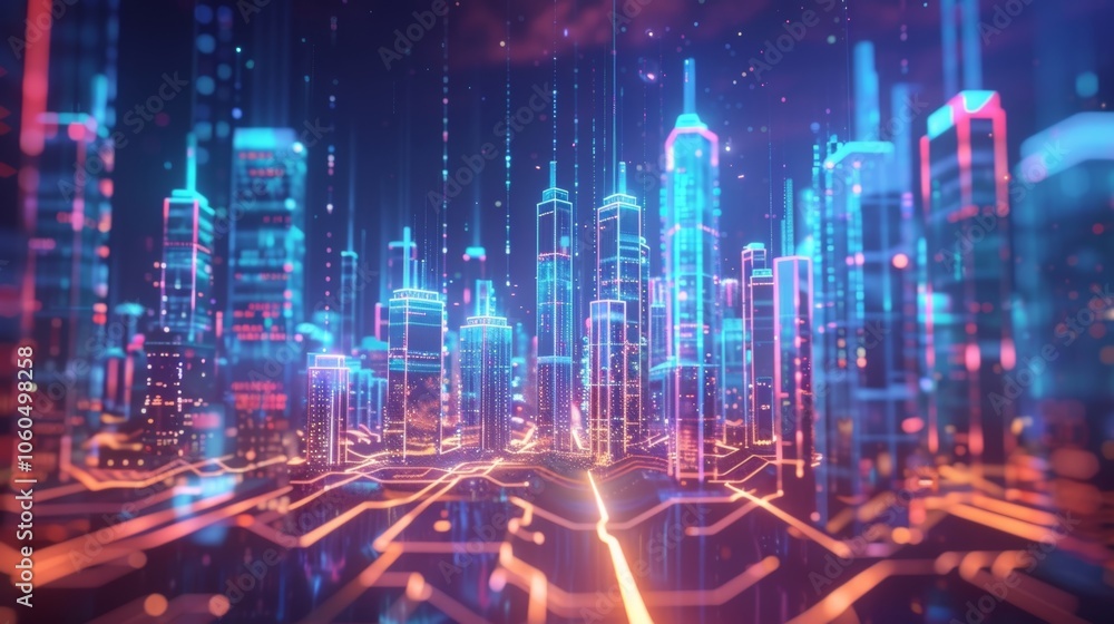 A network of 5Genabled sensors in a citys infrastructure providing data on air quality noise levels and other environmental factors for improved livability. A network of 5Genabled sensors in a citys infrastructure providing data on air quality noise levels and other environmental factors for improved livability.