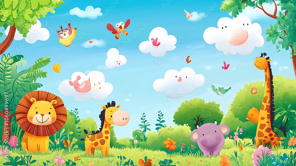 Naklejka premium easter eggs in the grass