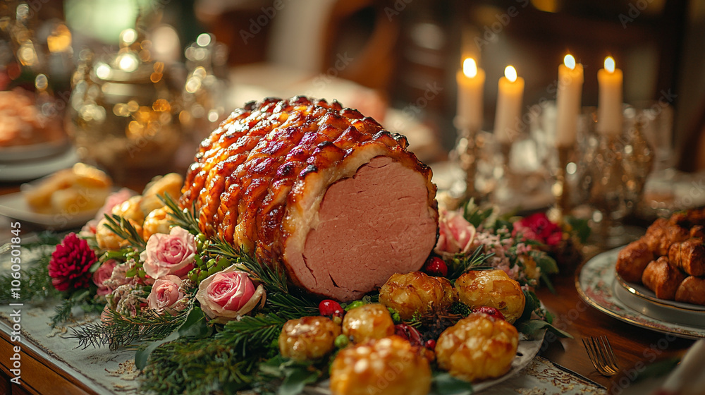 Fried piece of meat with potatoes recipe, restaurant menu, promotional materials Fried piece of meat with potatoes recipe, restaurant menu, promotional materials