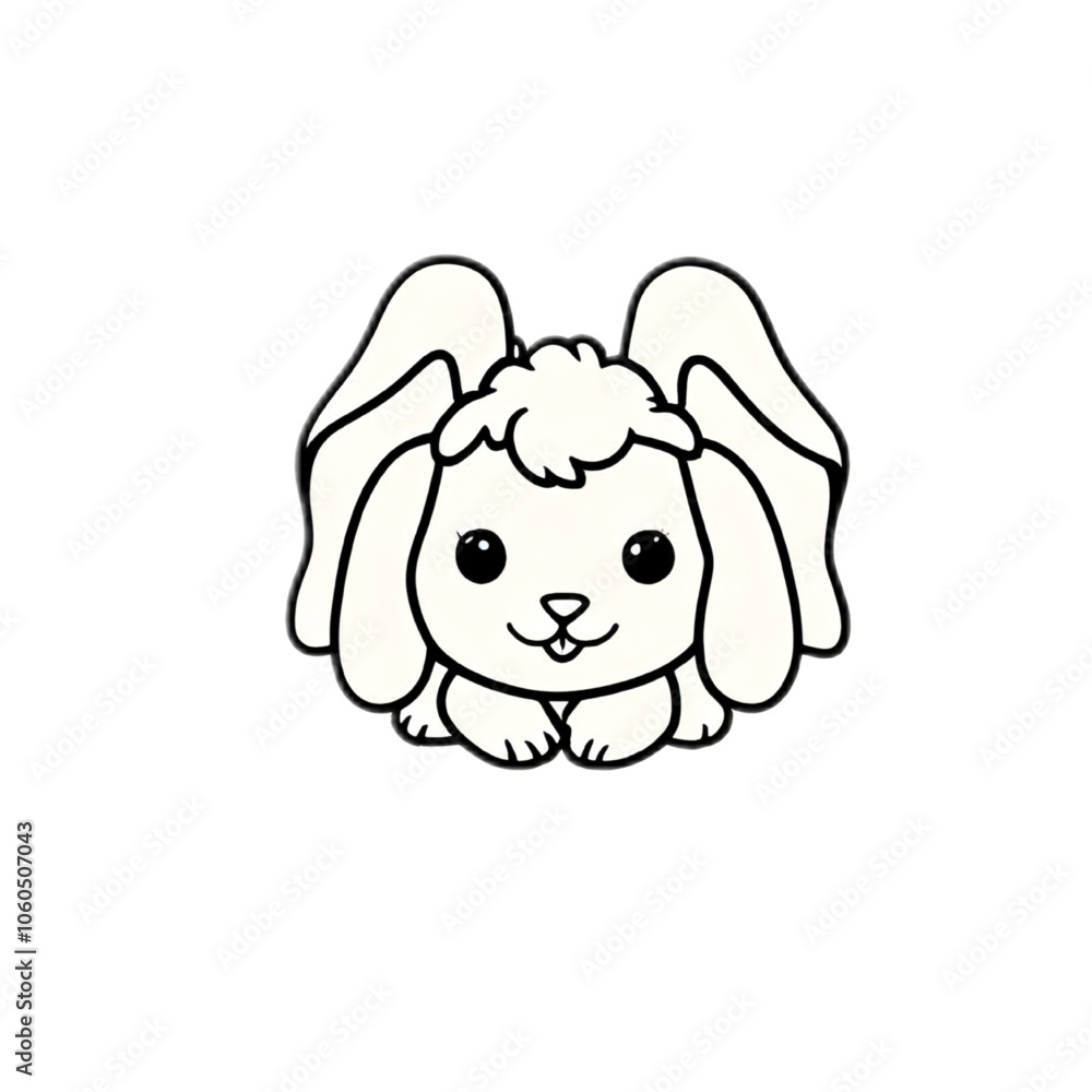 Obraz premium Cute dog outline