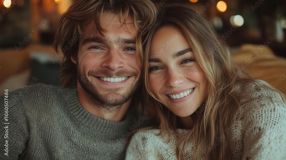 a candid moment of a man and woman sharing a genuine laugh set in a warm and cozy environment that conveys intimacy and joy capturing a snapshot of connection between friends or partners a candid moment of a man and woman sharing a genuine laugh set in a warm and cozy environment that conveys intimacy and joy capturing a snapshot of connection between friends or partners