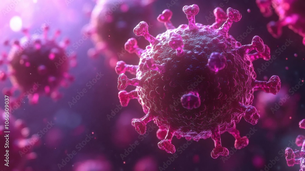 Intricate Visualization of a Virus: Understanding Structure and Impact on Health Intricate Visualization of a Virus: Understanding Structure and Impact on Health
