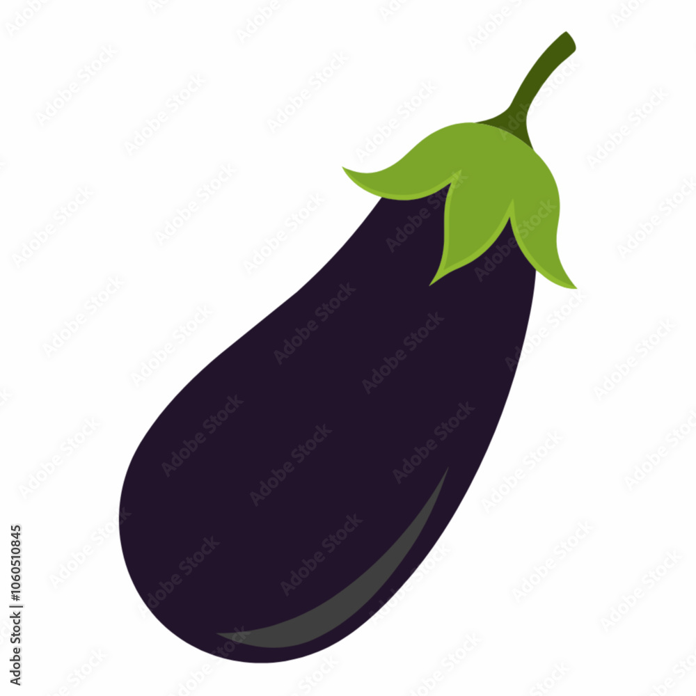 eggplant on a white background eggplant on a white background