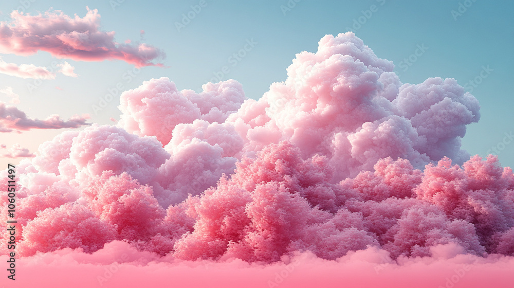 Pastel Cloudscape Beautiful pink clouds close up Pastel Cloudscape Beautiful pink clouds close up