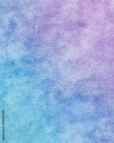 Abstract watercolor texture with gradient shades of blue and purple.