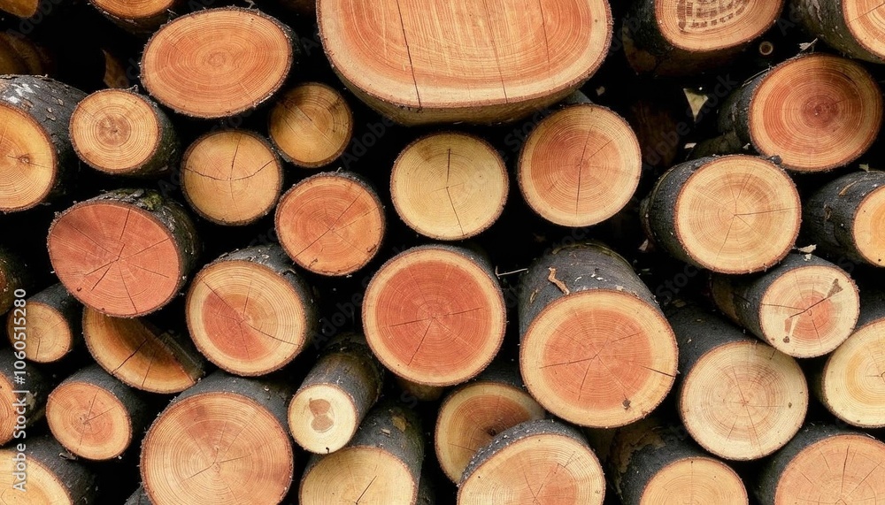 A pile of stacked pieces of firewood for heatin. Generated with AI. A pile of stacked pieces of firewood for heatin. Generated with AI.