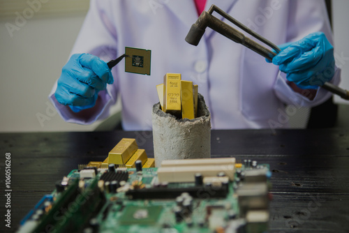 Extracting gold from computers involves recovering precious metals from electronic components. This process includes dismantling devices, collecting circuit boards