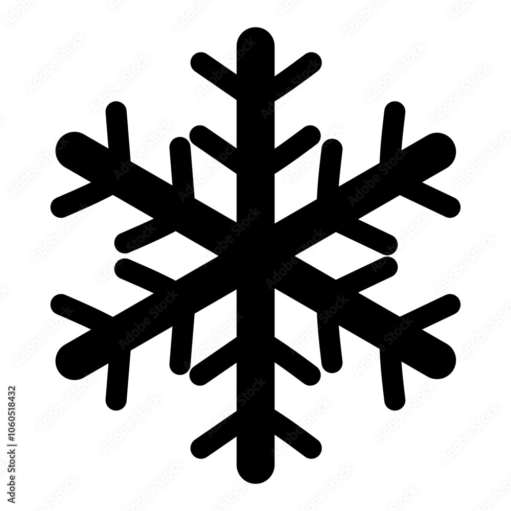 Snowflake Shape Silhouette illustration Snowflake Shape Silhouette illustration