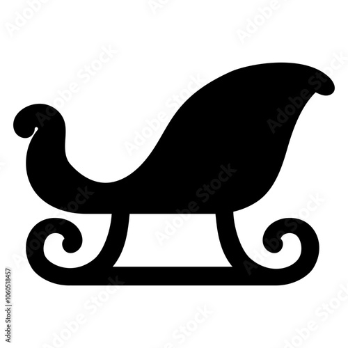 Sleigh silhouette illustration