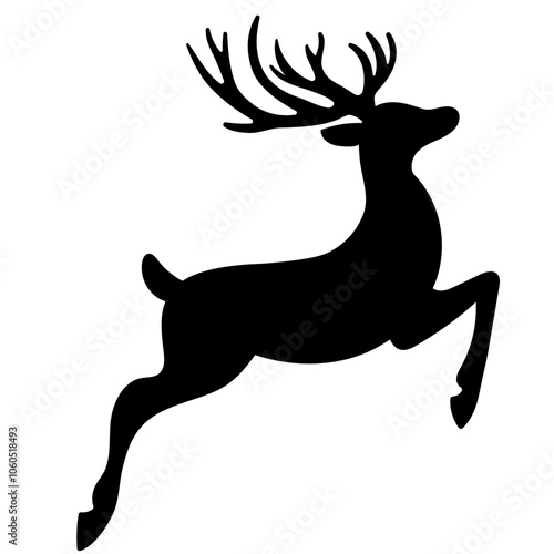 Reindeer Silhouette Illustration