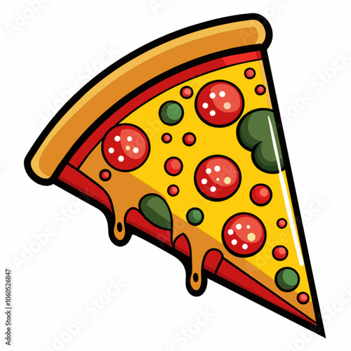 pizza vector illustration photo