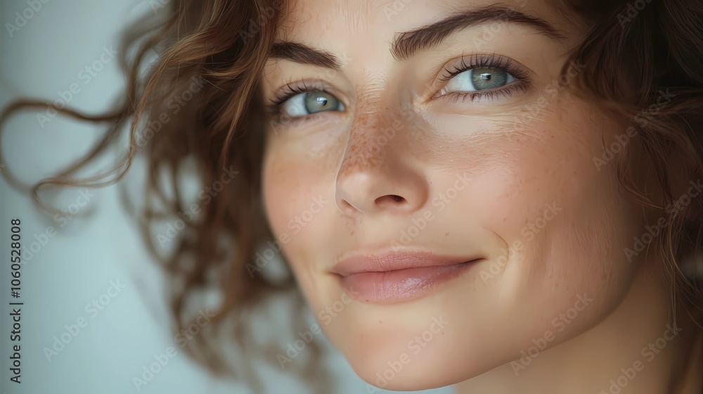 Image of a woman with curly hair and a soft smile, emphasizing her charisma and natural elegance. Image of a woman with curly hair and a soft smile, emphasizing her charisma and natural elegance.