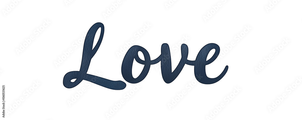 Elegant love word design on a white isolated background. transparent background Elegant love word design on a white isolated background. transparent background