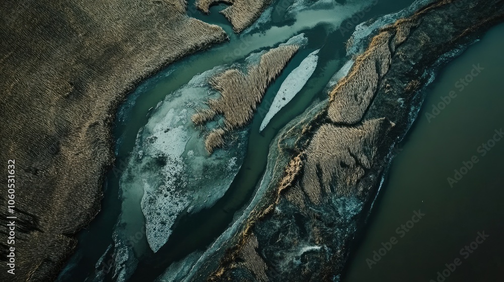 Aerial photo of Tollesbury salt marshes, Essex Aerial photo of Tollesbury salt marshes, Essex