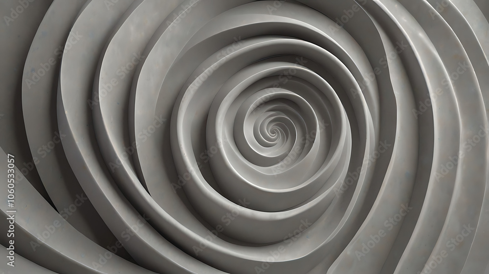 Obraz premium black and white spiral