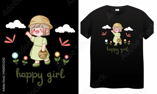 t shirt design with children photo