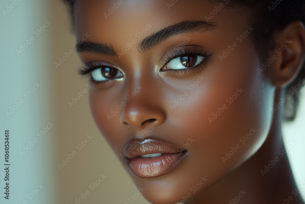 Close-Up Portrait of a Beautiful Young Woman. Close-Up Portrait of a Beautiful Young Woman.