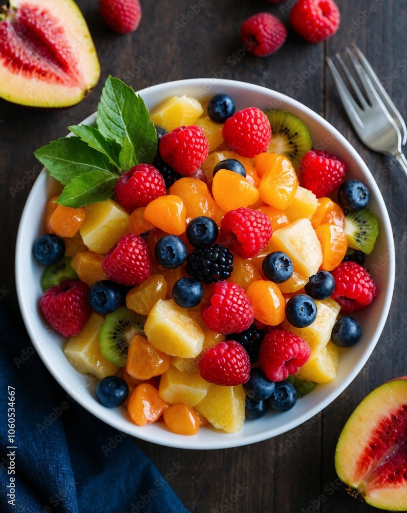 Striking Photos of Fruit Salads Perfect for Picnics and Summer Gatherings to Encourage Healthy Choices