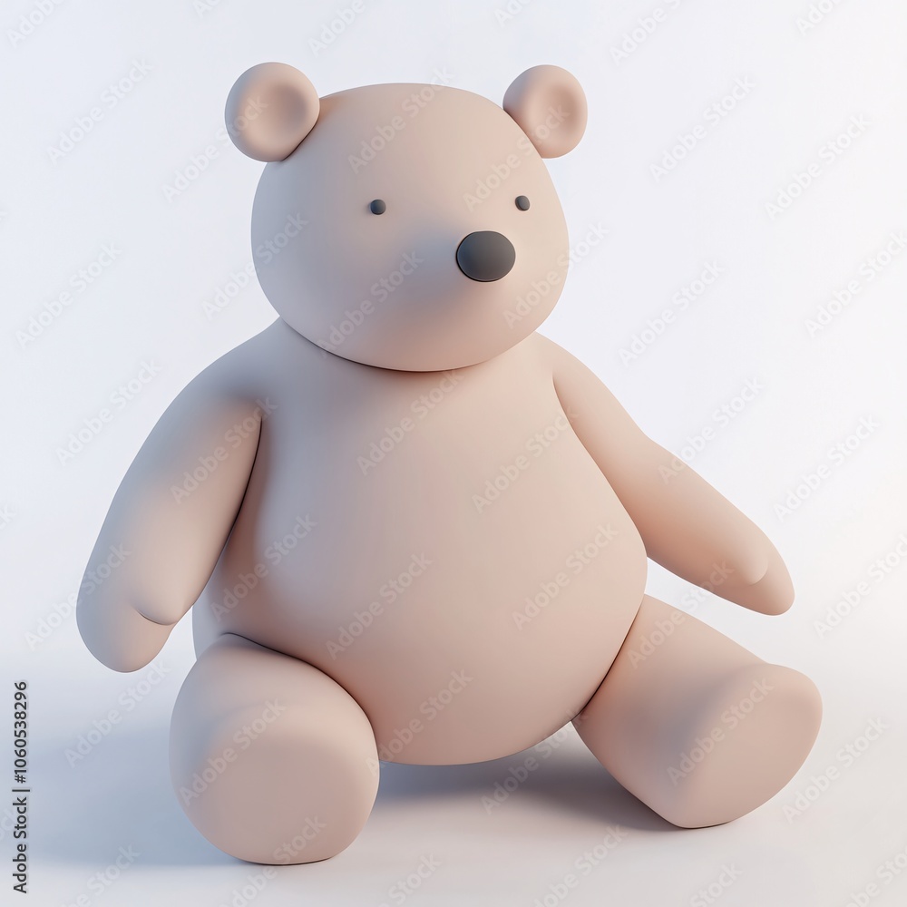 Fototapeta premium a cute 3d rendering bear