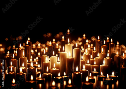 countless candle lights