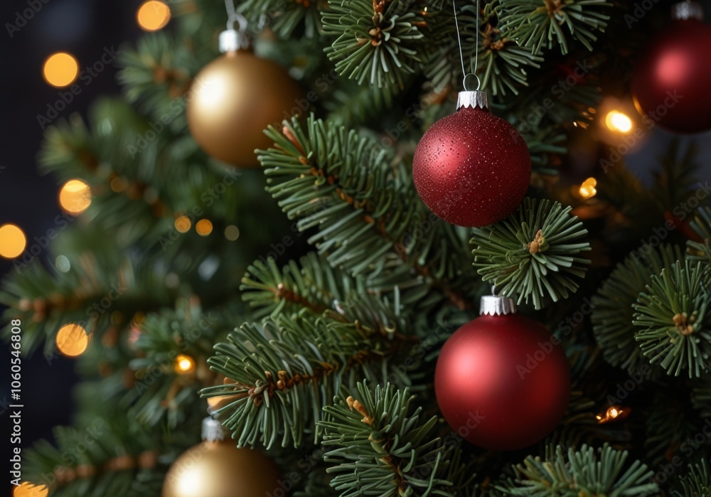 Christmas tree close up