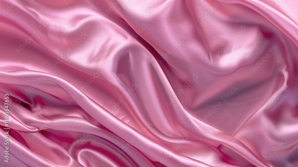 Fototapeta premium Elegant pink silk or satin texture suitable for backgrounds