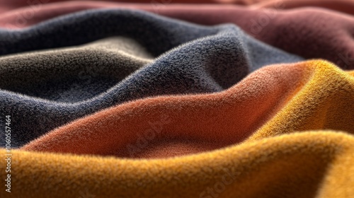 A soft fleece texture in warm colors, evoking comfort and coziness for winter garments.