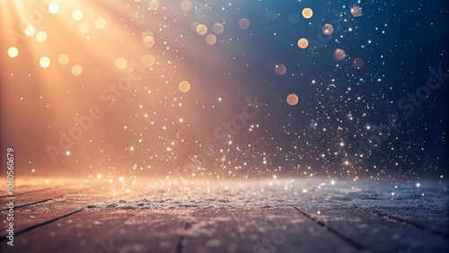 Warm and Cool Gradient Backdrop with Sparkling Lights photo