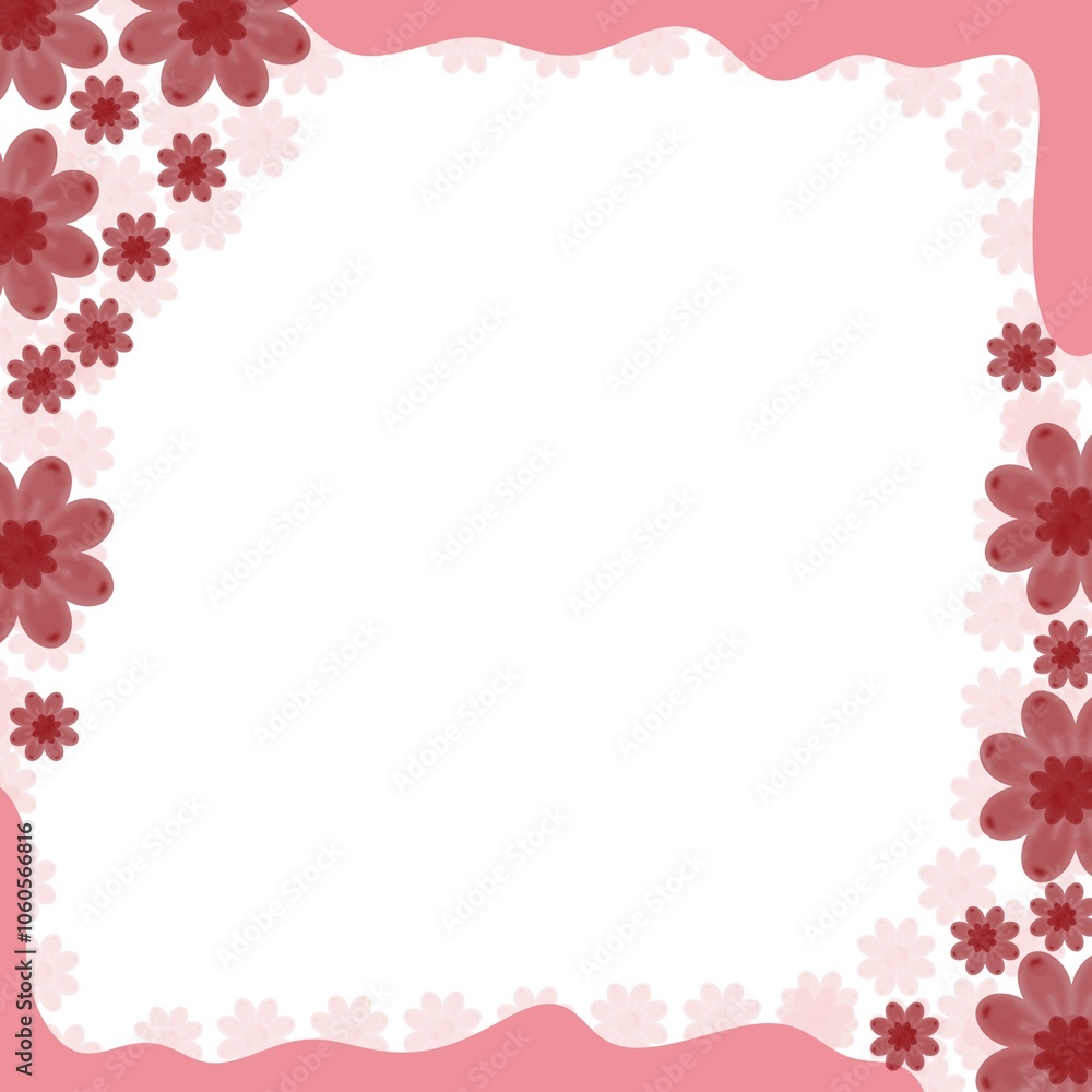 pink flower frame pink flower frame