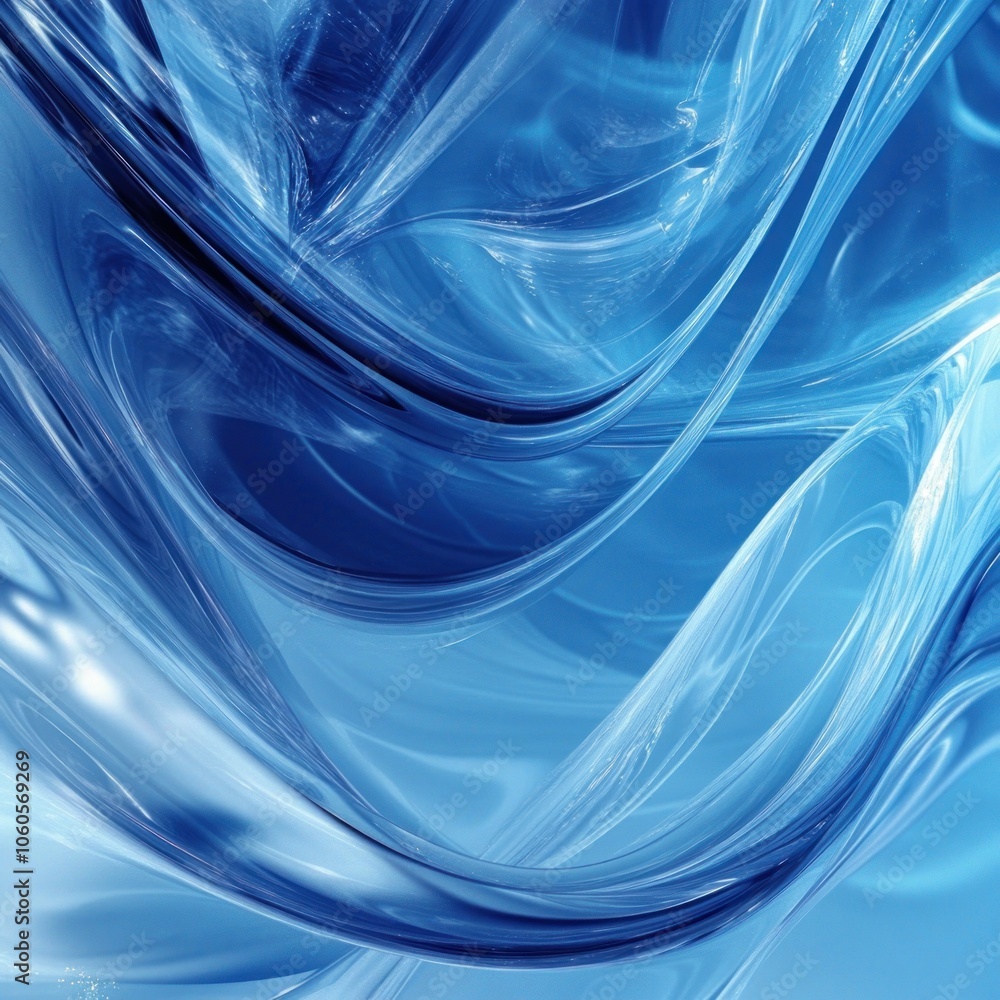 Abstract Blue Swirling Liquid Background Abstract Blue Swirling Liquid Background