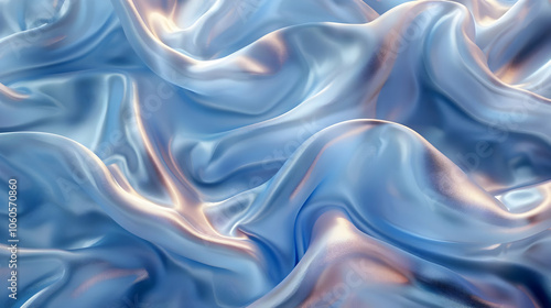 Abstract Blue Fabric Background