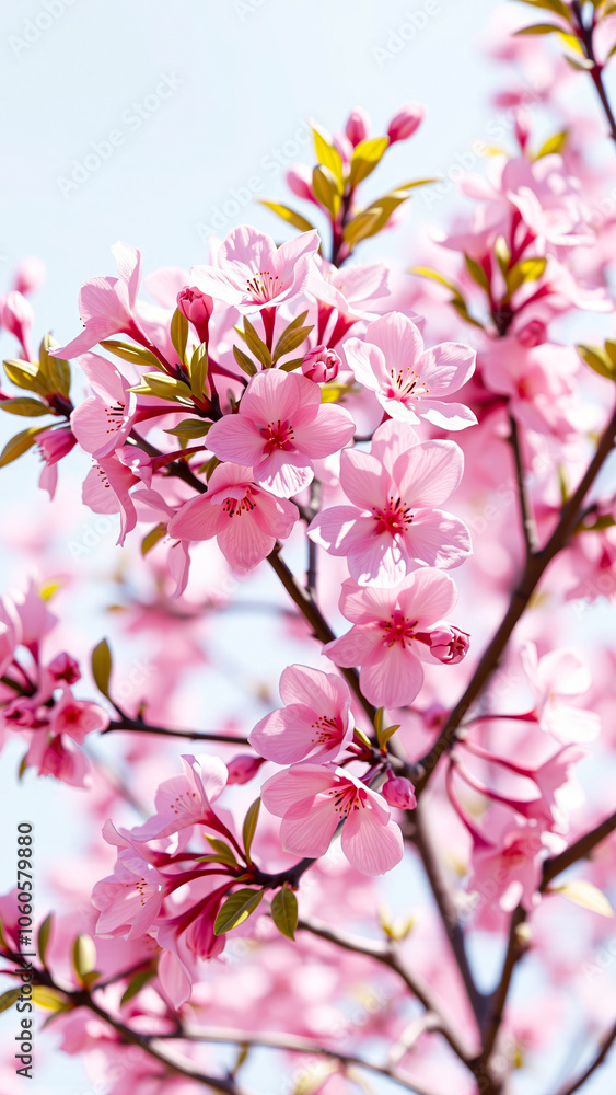 delicate cluster pale pink blossoms blooms the sunlight delicate cluster pale pink blossoms blooms the sunlight
