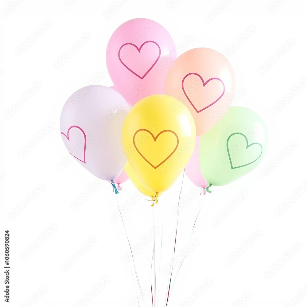 balloons in the shape of heart balloons in the shape of heart