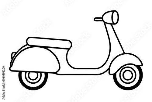 scooter silhouette illustration