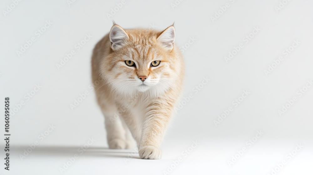 cat on white background cat on white background
