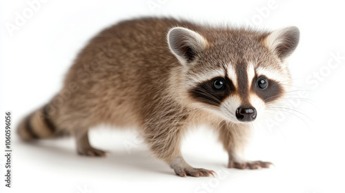 close up of a raccoon