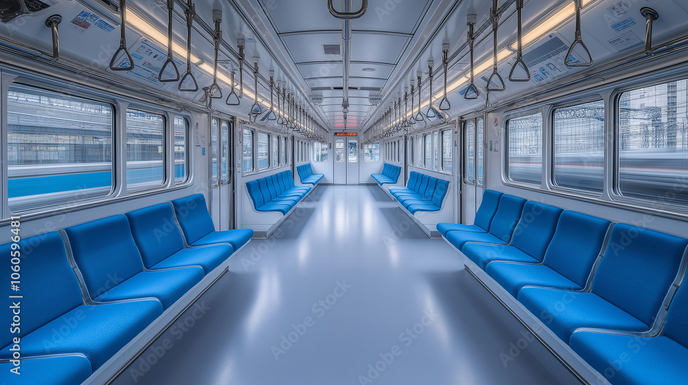 Fototapeta premium 電車の車内
