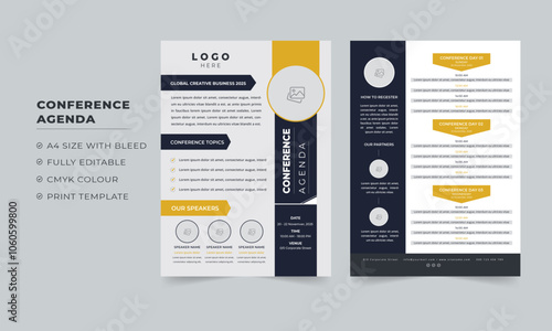 Event and conference agenda template, Business Event agenda template